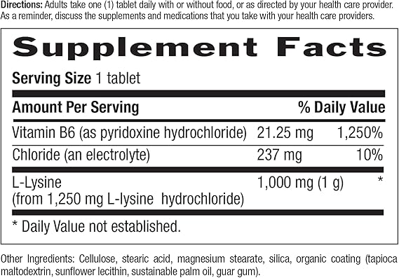 Country Life L-LYSINE 1000MG 250 Tablet