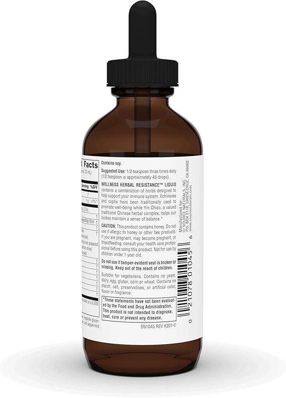 SOURCE NATURALS WELLNESS HERBAL RESIST 4OZ ALCFR