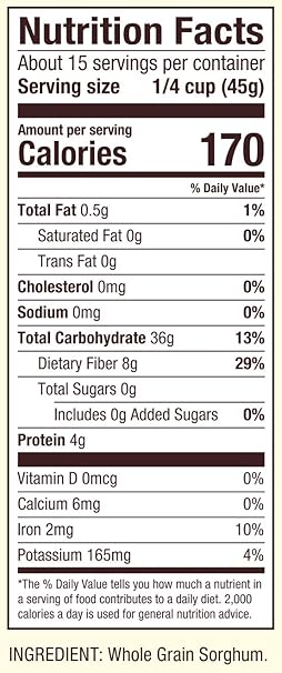 BOB`S RED MILL Sorghum, GF 24 OZ