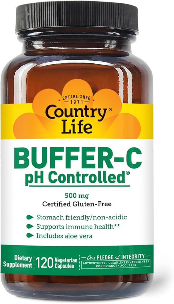 Country Life BUFFER-C PH CONTROLLED 500MG 120 Vegicaps