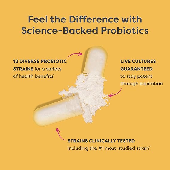 Extra Care Digestive Probiotic 50 Billion CFU 120 Diverse Strains 30 Veg Caps