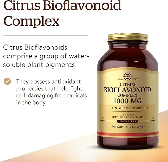 Solgar Citrus Bioflavonoid Complex 1000 mg Tablets 250tablet