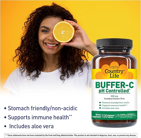 Country Life BUFFER-C PH CONTROLLED 500MG 120 Vegicaps