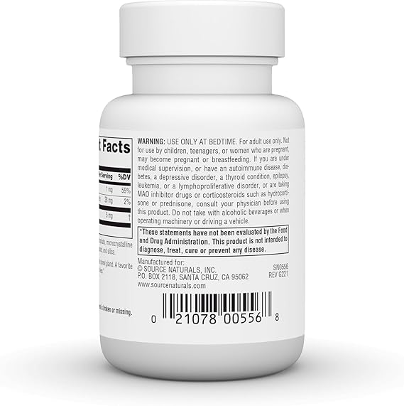 SOURCE NATURALS SLEEP SCIENCE MELATONIN 5MG TAB 60T