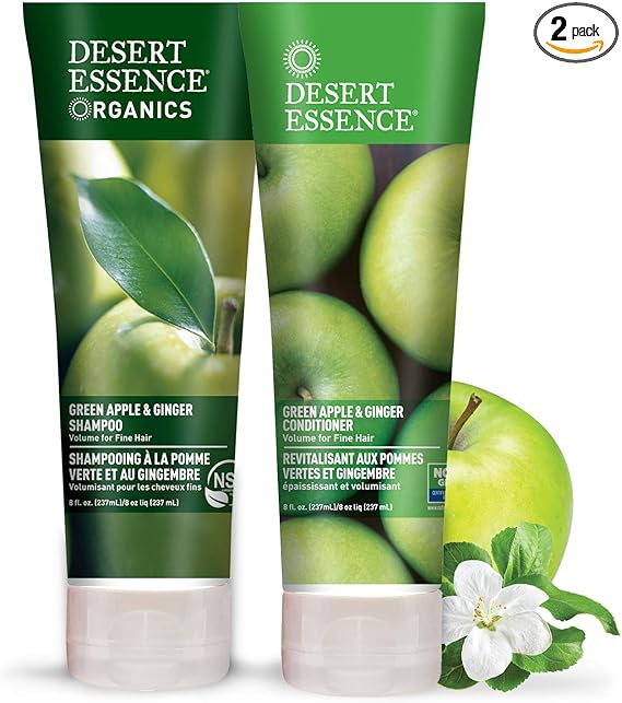 Desert Essence GREEN APPLE KIDS 2IN1 SHAMP&BW 12 Liquid