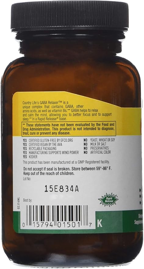Country Life GABA RELAXER 60 Tablet