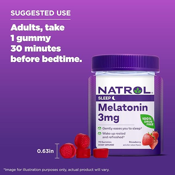 NATROL MELATONIN 3MG 70GUMMY