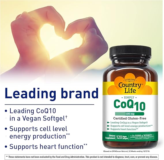 Country Life VEGAN COQ10 100MG 120 Softgel