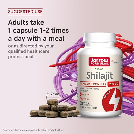 Jarrow Formulas Shilajit 250 mg 60 Veggie Caps