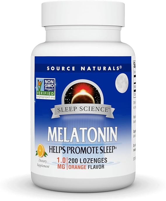 SOURCE NATURALS MELATONIN 1.0 MG 200 LOZENGES ORANGE FLAVOR