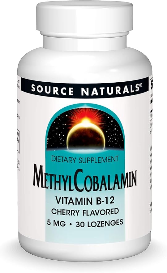 Source Naturals Methylcobalamin Vitamin B-12 5 mg Cherry Flavored Lozenges