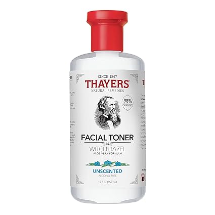 THAYERS WITCH HAZEL FACIAL TONER ALOE ALCOHOL FREE UNSCENTED 12OZ
