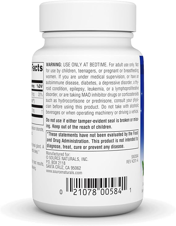 SOURCE NATURALS SLEEP SCIENCE MELATONIN 5MG PMINT 200 LOZ