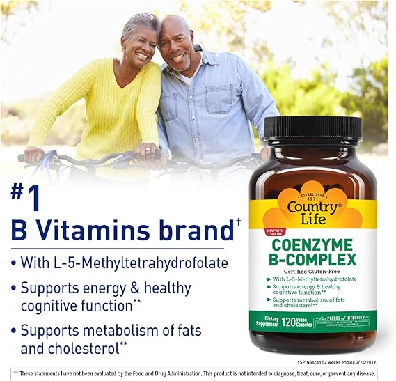 Country Life COENZYME B-COMPLEX 120 Vegicaps