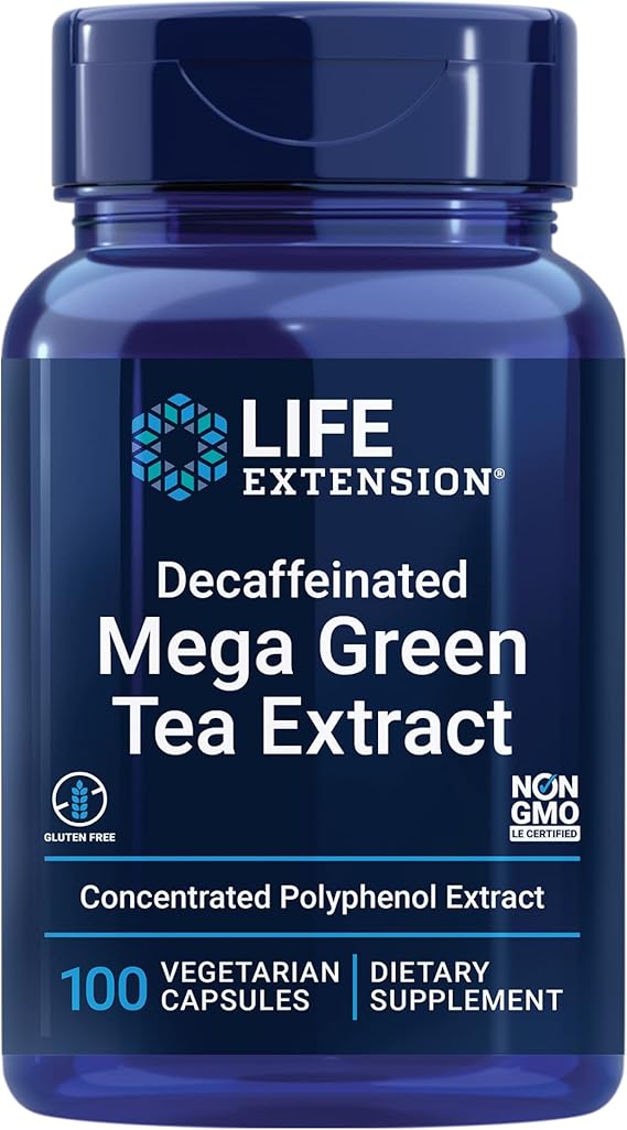 Extracto de té verde Mega descafeinado de Life Extension