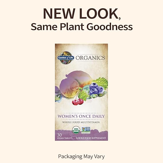 Garden of Life GOL Organics Womens Once Daily 30ct TABLETS