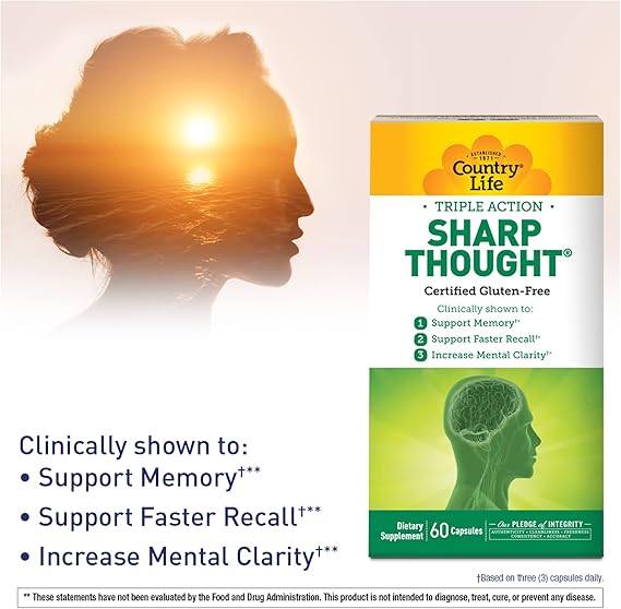 Country Life SHARP THOUGHT 60CT 60 Capsule