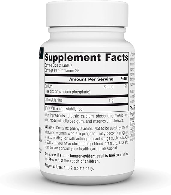 SOURCE NATURALS L-PHENYLALANINE 500MG 50T