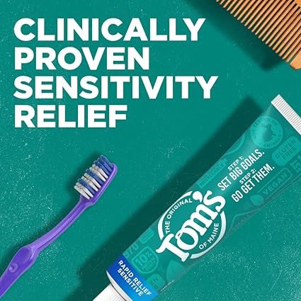 TOM'S OF MAINE TOOTHPASTE RAPID RELIEF SENSITIVE 4OZ