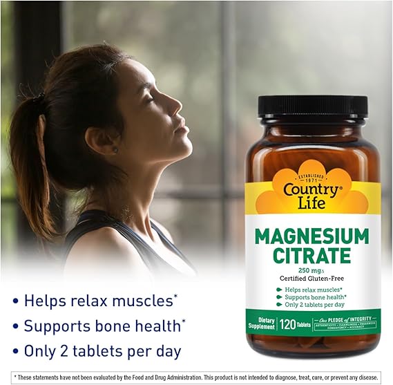 Country Life MAGNESIUM CITRATE 250MG 120 Tablet