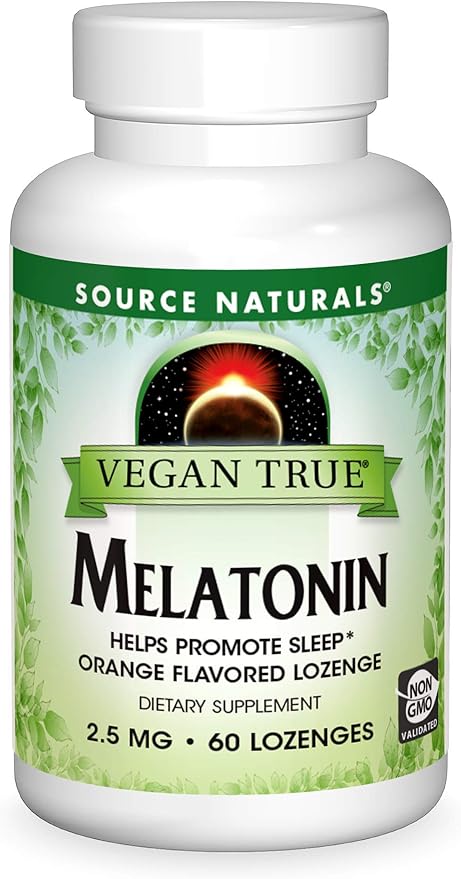 SOURCE NATURALS VEGAN TRUE MELATONIN 3 MG 60 VEGAN CAPS