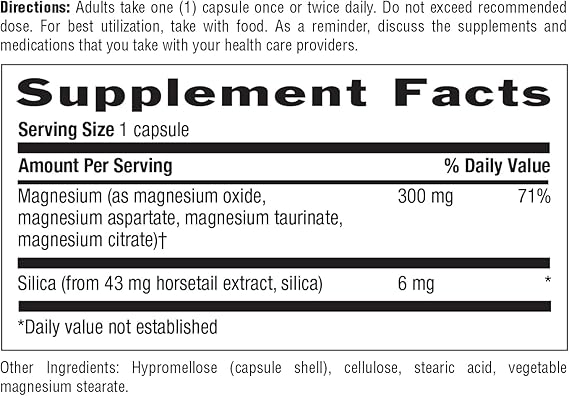 Country Life MAGNESIUM 300MG 60 Vegicaps