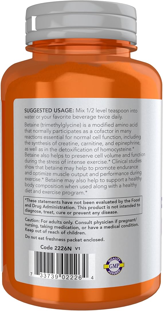 Now Betaine Powder 6 oz (170g)