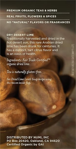 NUMI TEAS Dry Desert Lime Teasan 18 BAG