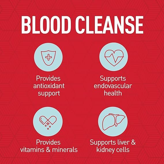 BLOOD CLEANSE HELPS DETOXIFY THE BLOOD PROVIDES ANTIOXIDANT SUPPORT