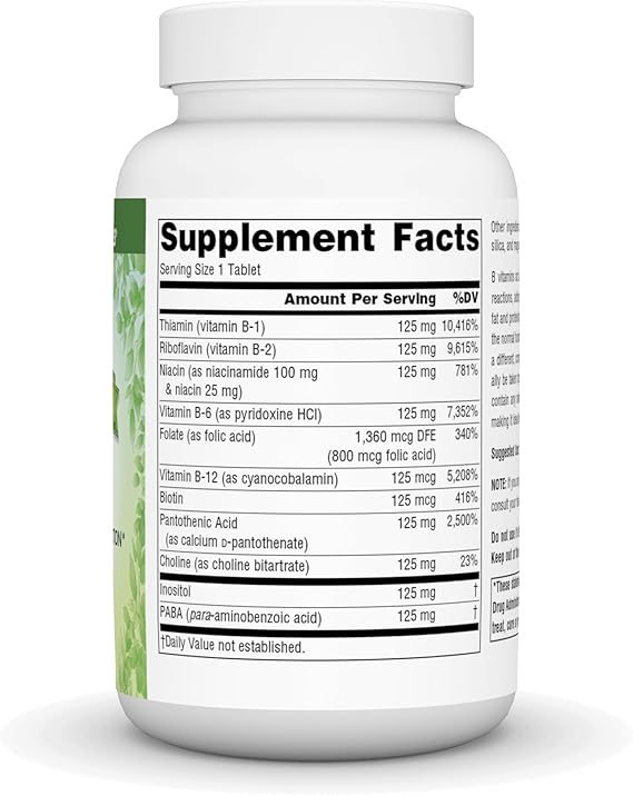 SOURCE NATURALS B-125 60 TABLETS