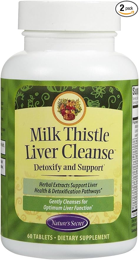 Nature’s Secret MILK THISTLE LIVER CLEANSE SUPPORTS DETOXIFICATION