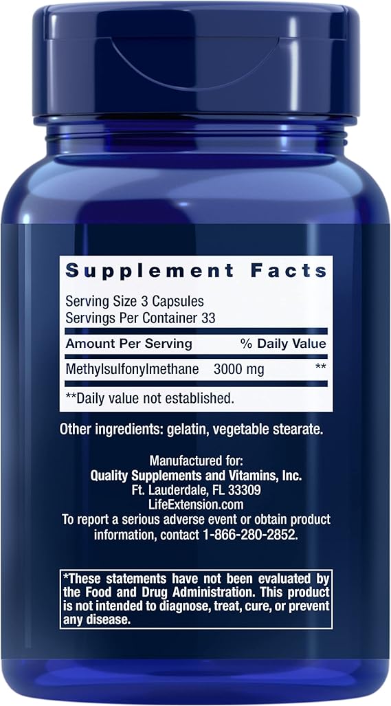 Life Extension MSM 1,000 mg