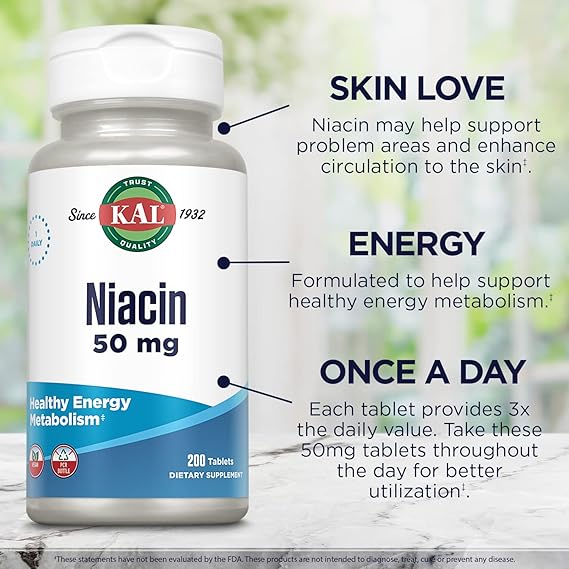 Kal Niacin 200CT 50MG Tablet