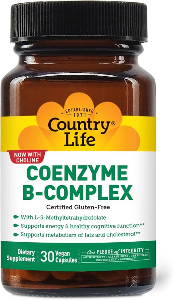 Country Life COENZYME B-COMPLEX 30 Vegicaps