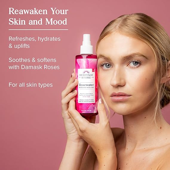 Heritage Store Rosewater Refreshing Facial Splash