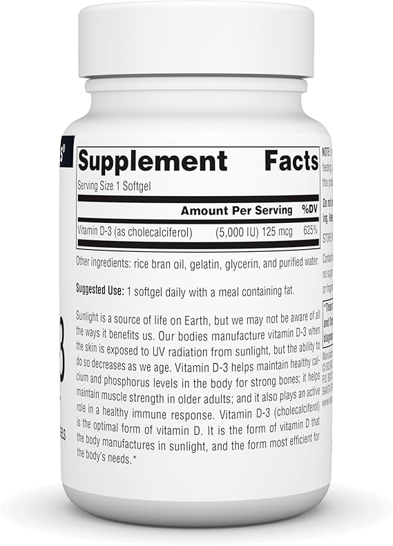 SOURCE NATURALS VITAMIN D-3 5000 IU 100SG