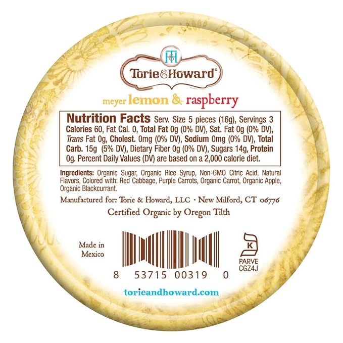 TORIE & HOWARD Lemon & Raspberry 2 OZ