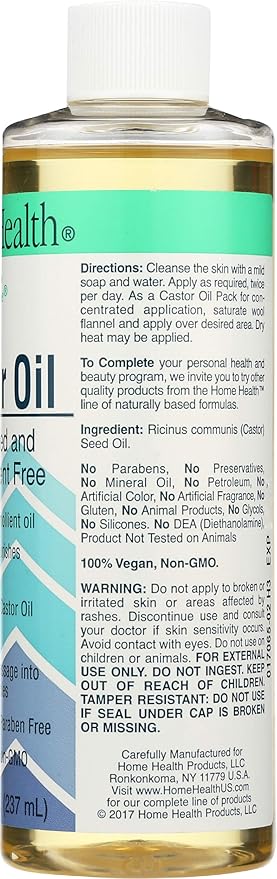 Solgar Organic Castor Oil 8 fl. oz.