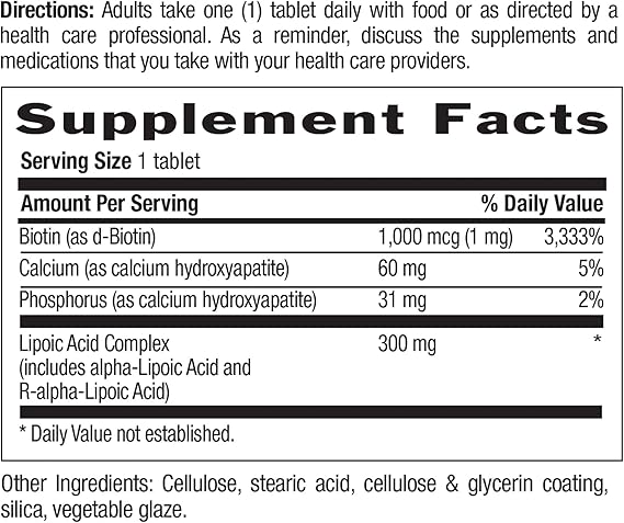 Country Life ACTIVE LIPOIC ACID 300MG 60 Tablet