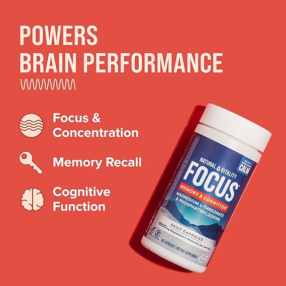 CALM NATURAL VITALITY FOCUS MAGNESIUM L-THREONATE