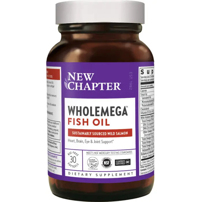 New Chapter Wholemega Fish Oil 30Soft Gels