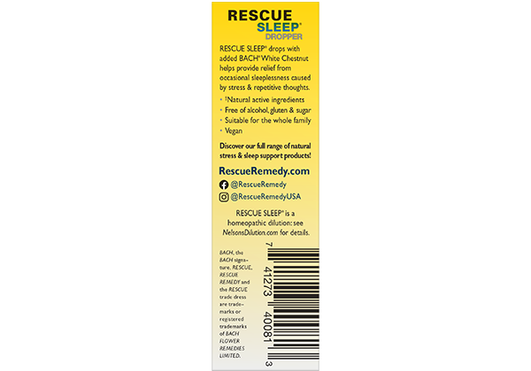 Bach Rescue Sleep Dropper Natural Sleep Aid 0.7 fl oz