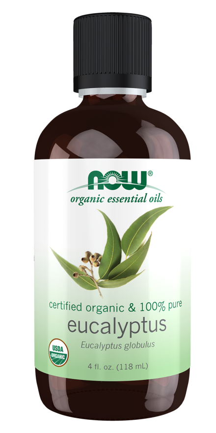 Now ORGANIC EUCALYPTUS OIL 4 OZ