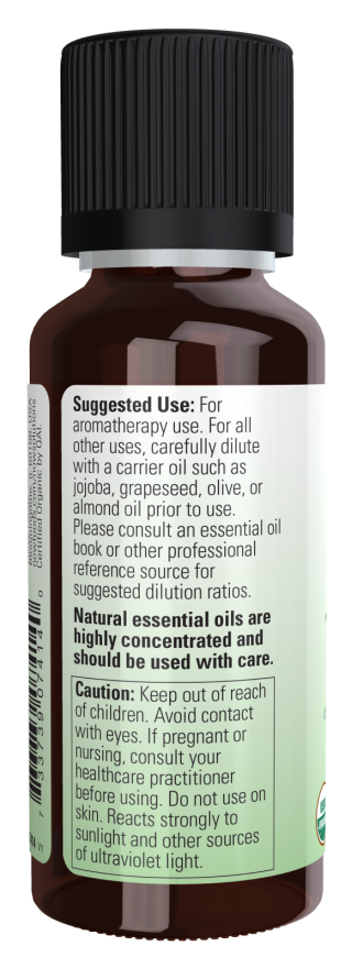 Now ORGANIC BERGAMOT OIL 1 OZ