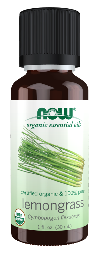 Now ORGANIC LEMONGRASS OIL 1 OZ