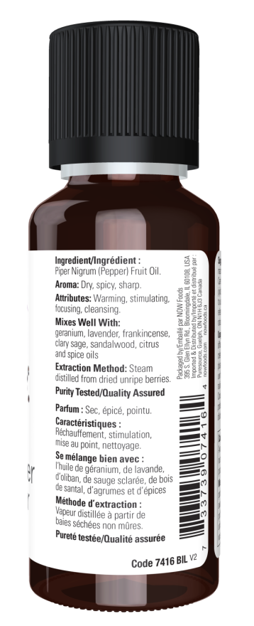 Now BLACK PEPPER OIL 1 OZ