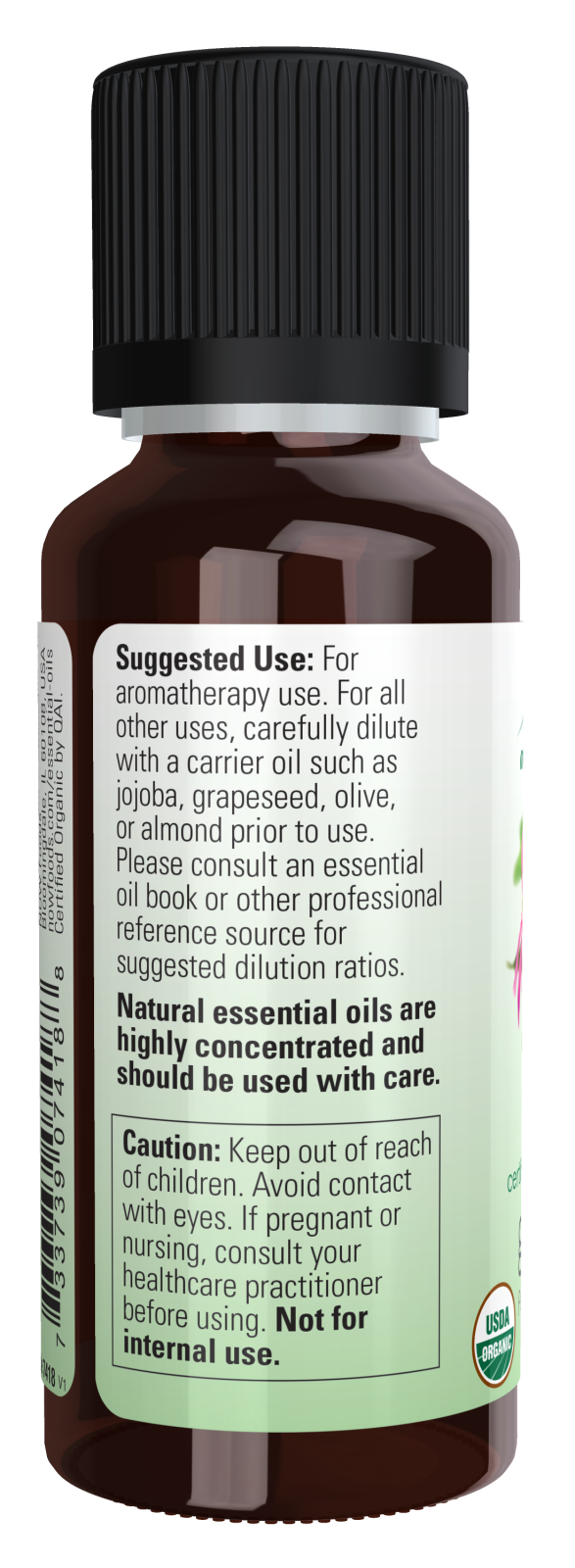 Now ORGANIC GERANIUM OIL 1 OZ
