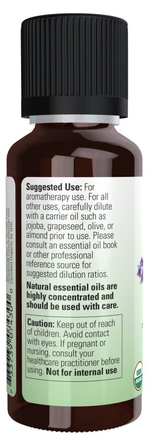 Now ORGANIC LAVENDER OIL 1 OZ