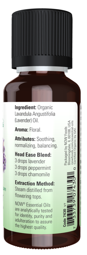 Now ORGANIC LAVENDER OIL 1 OZ