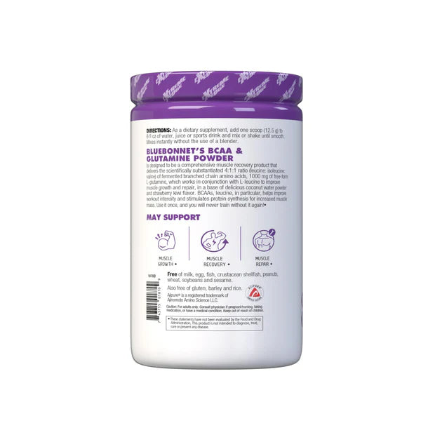 BlueBonnet BCAA and Glutamine - 5 grams of BCAAs 4:1:1
